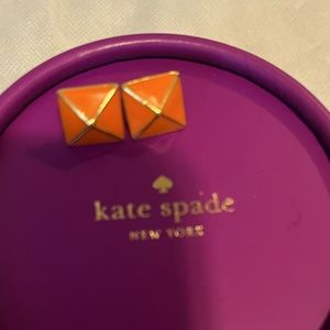 Kate Spade earrings in orange
